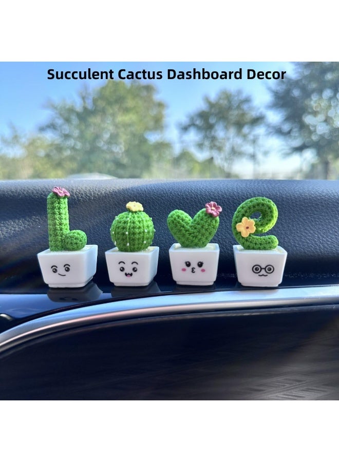Bukela 4-Piece Car Interior Ornament Set, Cute Cartoon Car Dashboard Decoration, Suitable for Women and Girls – Adorable car accessories that can be used as desktop, room, or rearview mirror decorations, and also make a lovely gift. - Image 5