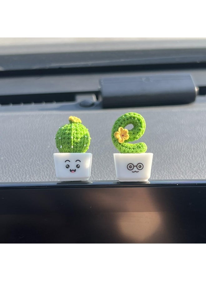 Bukela 4-Piece Car Interior Ornament Set, Cute Cartoon Car Dashboard Decoration, Suitable for Women and Girls – Adorable car accessories that can be used as desktop, room, or rearview mirror decorations, and also make a lovely gift. - Image 2