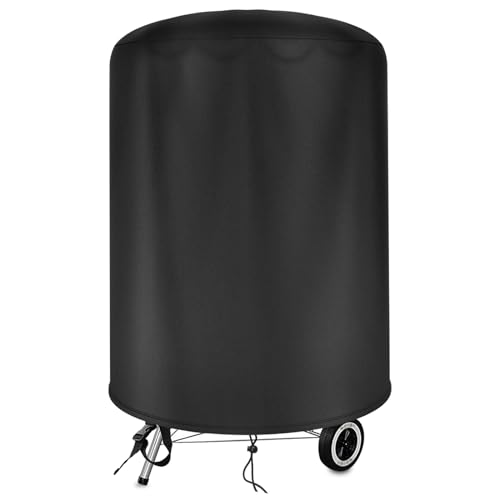 bruwaa Grill Cover for Weber 22 Inch Charcoal Kettle Grill, 420D Oxford Waterproof Grill Cover for Outdoor Grill (Φ27.9 x 26.7 Inch) - Only Cover - Image 1