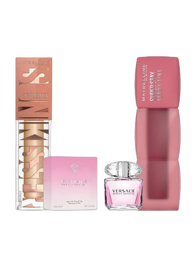 MAYBELLINE NEW YORK مجموعة توهج ضوء القمر - عطر، أحمر شفاه، هايلايتر - Image 1