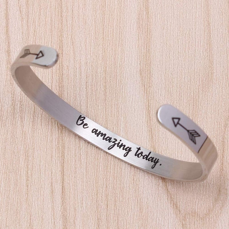 Btysun Bracelets for Women Mothers Day Bracelet Gifts from Daughter Inspirational Gifts for Women Graduation Gifts for Her Motivational Birthday Cuff Bangle Friendship Personalized Mantra Jewelry… - Image 3