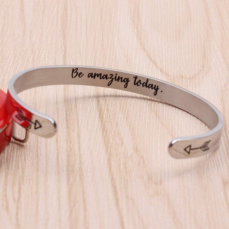 Btysun Bracelets for Women Mothers Day Bracelet Gifts from Daughter Inspirational Gifts for Women Graduation Gifts for Her Motivational Birthday Cuff Bangle Friendship Personalized Mantra Jewelry… - Image 4