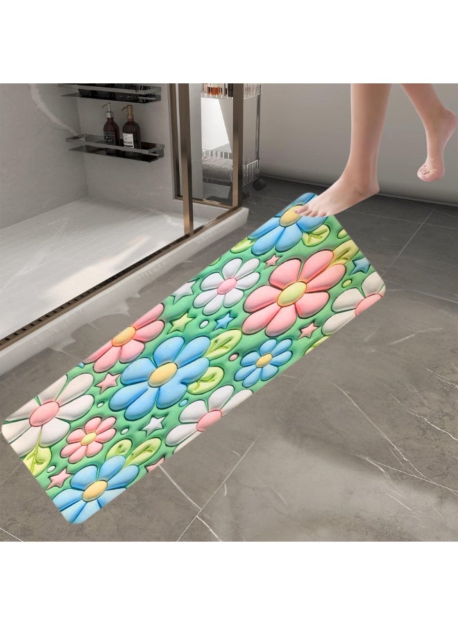 Sweet Bathroom Rugs 116x38cm, Extra Soft Absorbent Bath Rugs, Rubber Backing Quick Dry, Machine Washable Bath Mats for Bathroom Floor, Tub and Shower, Home Decor Accessories - Image 2