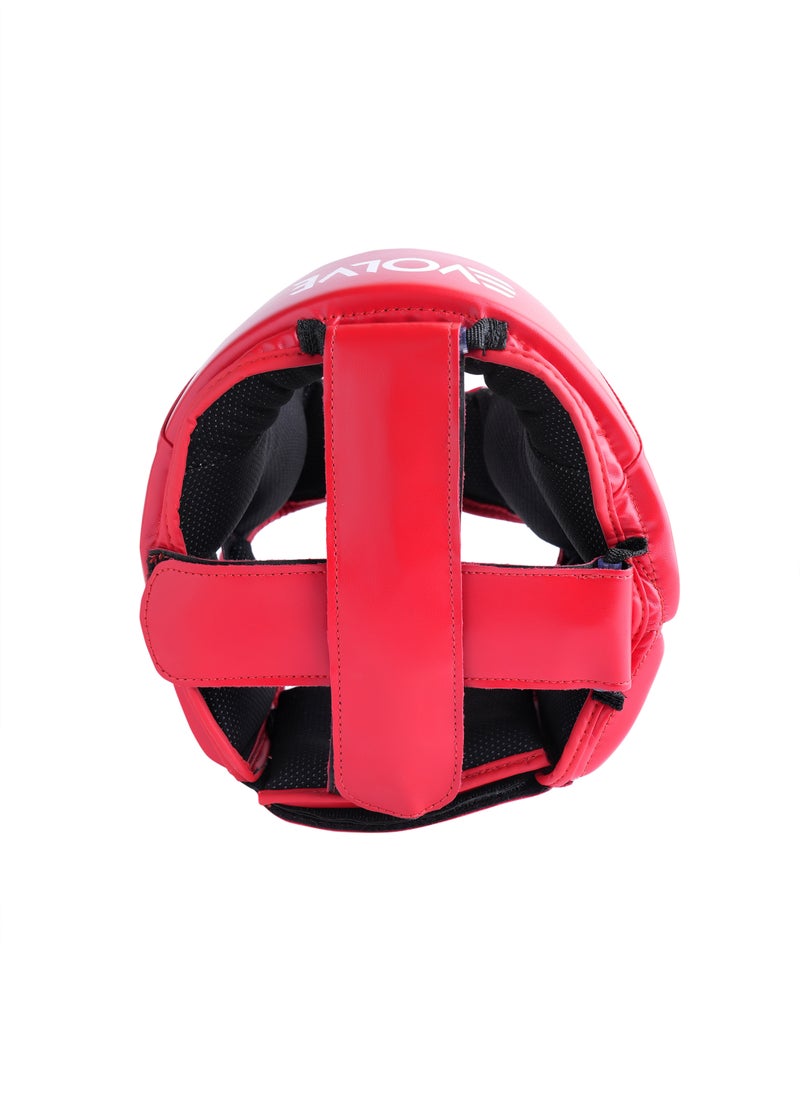 Evolve - Evolve Headgear | Foam Padded Adjustable Martial Arts Head Guard for Protection during Sparring and Competition for MMA Karate BJJ Kickboxing Boxing Taekwondo - Image 1