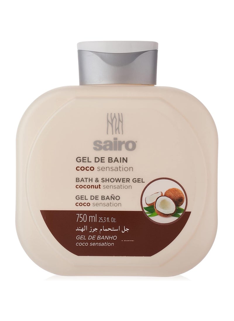 Sairo Sairo bath & shower gel - Coconut Sensation, 750 ml  - Image 1