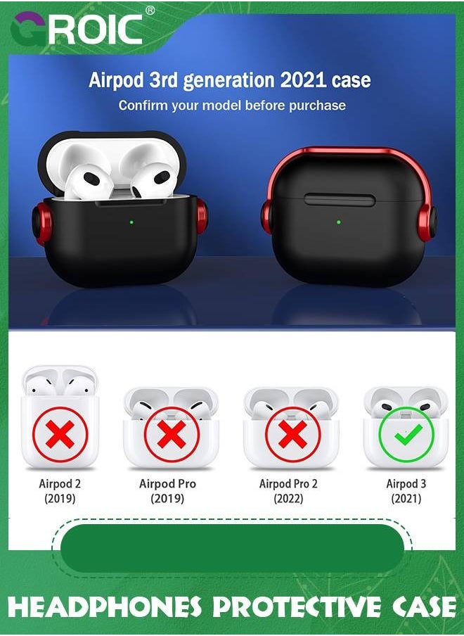 GROIC - Case for AirPods 4, Case Compatible with Apple AirPods 4th Generation (2024), Anti-Yellow Case Cover with Keychain for Women, Soft TPU Full Protection - Image 1
