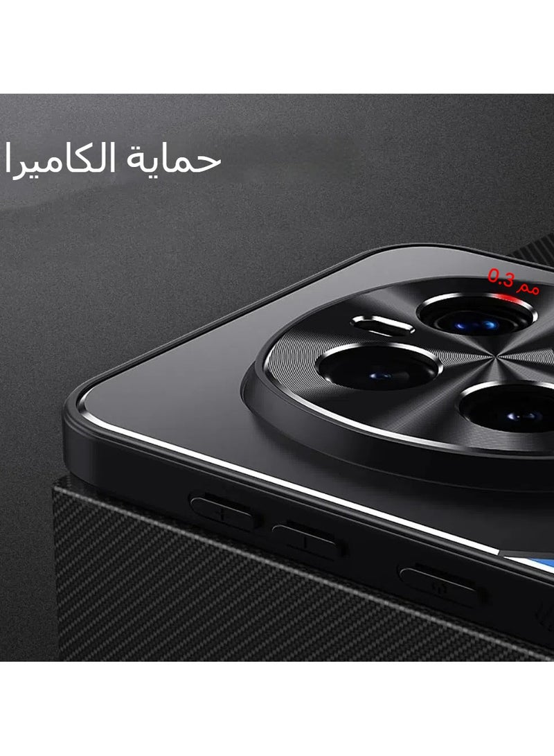 حافظة متوافقة مع حافظة هونور ماجيك 7 برو إطار من الي يوريثان غطاء خلفي بلوري عدسة كاميرا معدنية حماية مضادة لبصمات الأصابع مقاومة للصدمات لهاتف هونور ماجيك 7 برو - Image 5