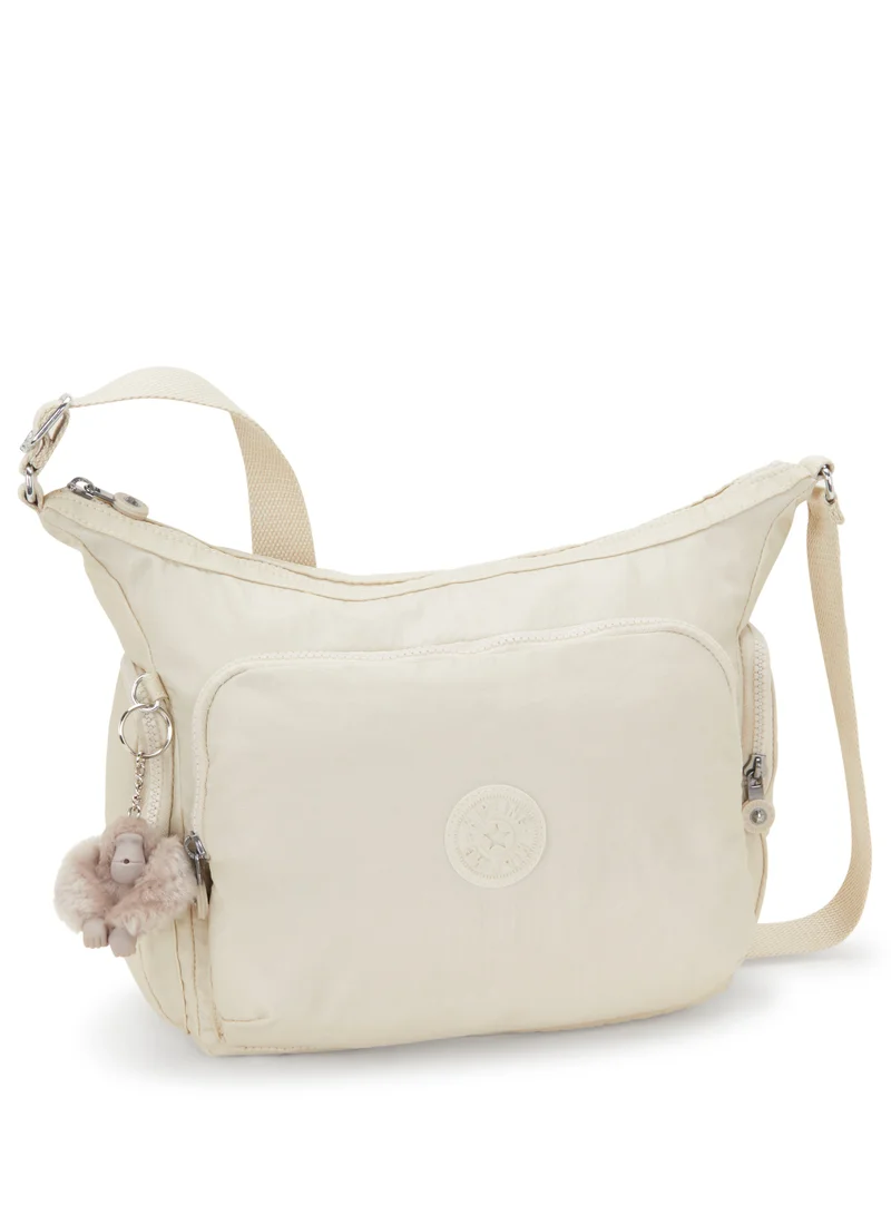 كيبلينغ GabbLarge Crossbody Bag with Adjustable Straps Beige Pearl-I39453KA