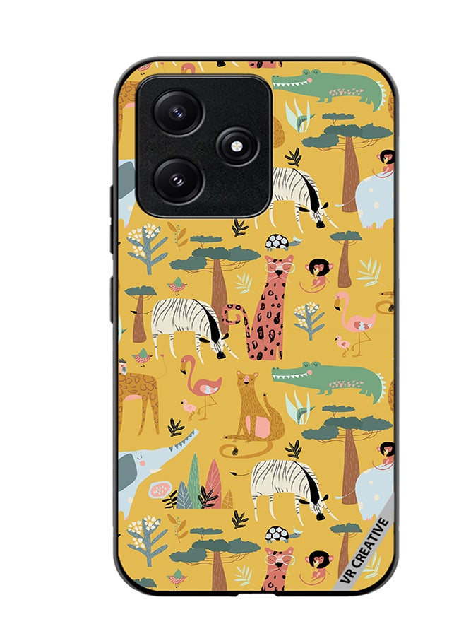 VR CREATIVE Protective Case Cover For Xiaomi Poco M6 Pro 5G Animals In The Wild Design Multicolour - Image 1