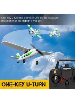 VOLANTEXRC VOLANTEXRC RC Plane Trainer 3CH Remote Control Airplane with Prop Saver, 6-Axis Gyro Stabilizer & 3 Modes to Fly, Hobby Radio Controlled Aircraft RTF for Beginners, Adults, Boys and Kids (400mm,Green)  - Image 4