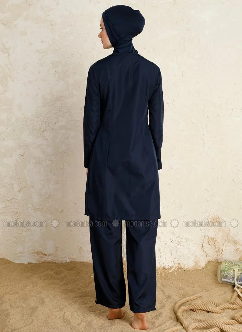 مايو بيلا من مودانيسا Burkini Full Covered Swimsuit Navy Blue