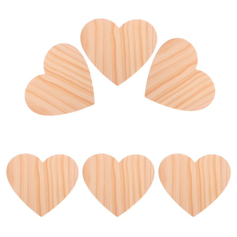 6pcs Heart Shaped Valentine'S Day Cute And Reusable Drink For Home Office Coffee Table And Camping - Image 1