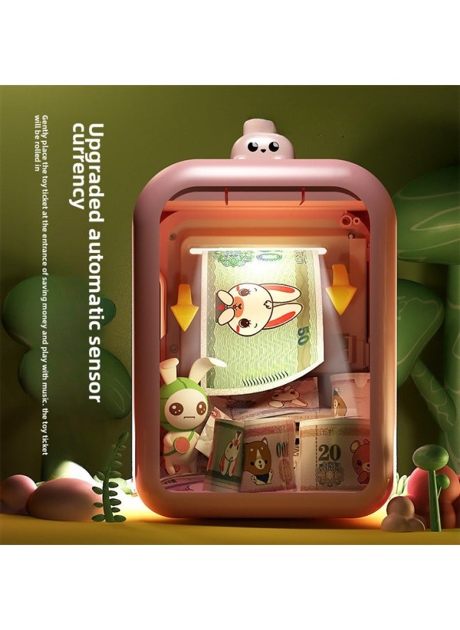 Generic Piggy Bank Year Only Children's Password Piggy Bank Is Desirable To Store Boys And Girls Birthday Dragon Postage Wholesale-Colour:[fingerprint Password-battery] Little Dinosaur  - Image 3