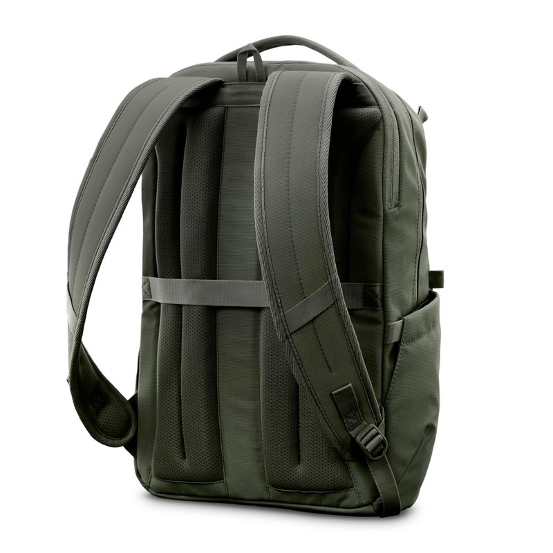 Samsonite Better Than Basic Backpack - Dedicated Laptop Compartment, Quick Stash Front Pockets and Lightweight Breathable Airmesh - Olive - Image 2