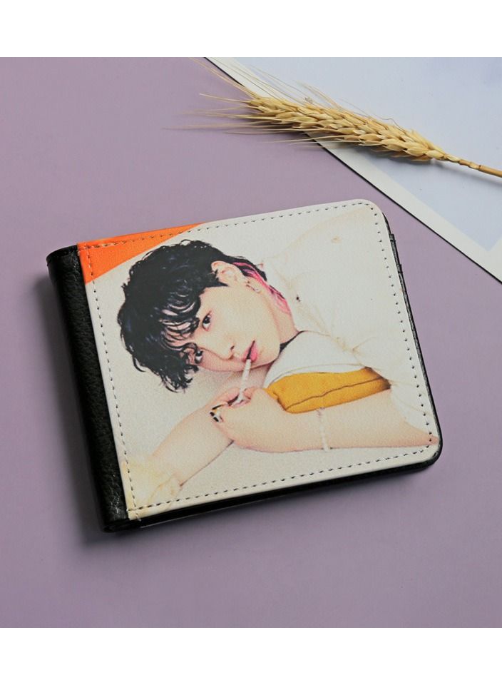 NIBEMINENT BTS Team member Suga Wallet Butter Album Elements PU Purse  - Image 1