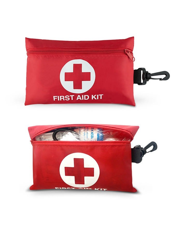 GROIC 101 Pieces Small First Aid Kit Includes Emergency Foil Blanket CPR Respirator Scissors for Travel, Home, Office, Vehicle, Camping, Workplace and Outdoor - Image 4