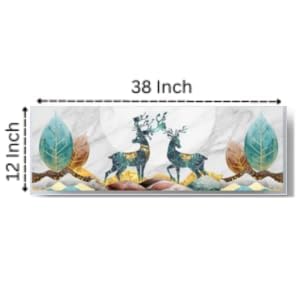 SHREESHANN Printed Color Air Conditioning Dust Cover Waterproof Folding AC Covers for Split for 1.5 ton Indoor Unit (Pack Of 2) (Deer Nature Pan & Deer new) - Image 5