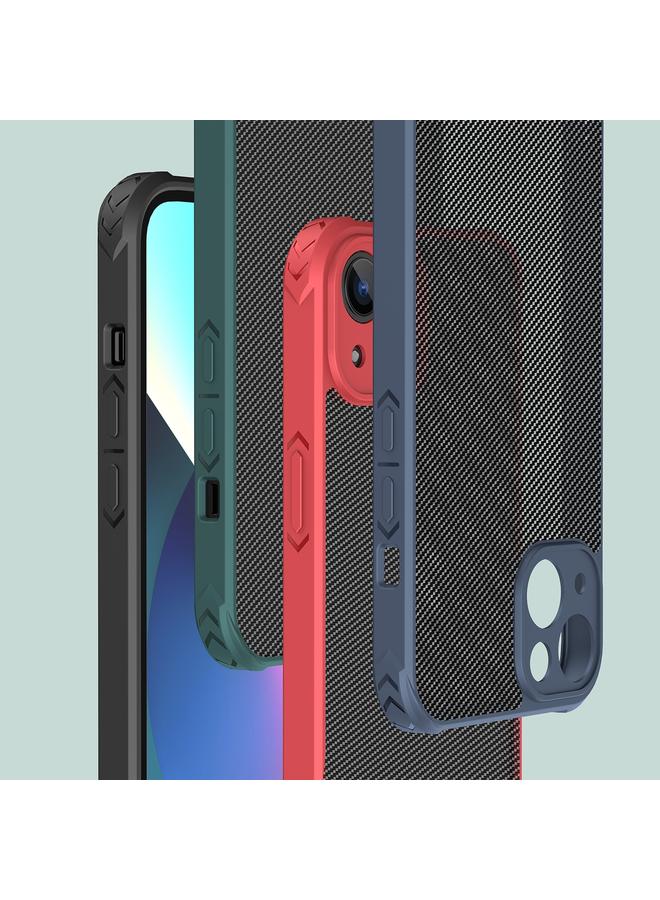 زبون جراب لهاتف iPhone 13 مصنوع من ألياف الكربون PC + جراب TPU - Image 4