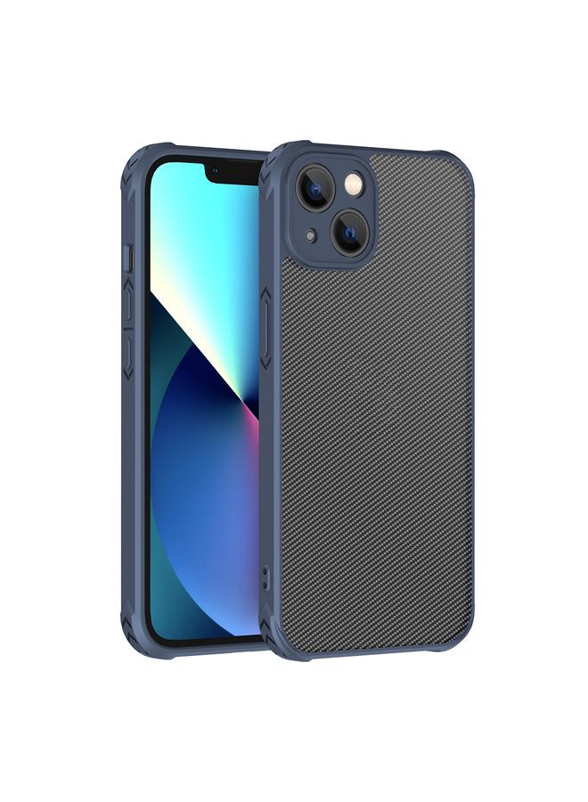 زبون جراب لهاتف iPhone 13 مصنوع من ألياف الكربون PC + جراب TPU - Image 1