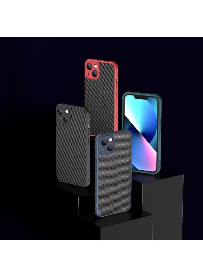 زبون جراب لهاتف iPhone 13 مصنوع من ألياف الكربون PC + جراب TPU - Image 3