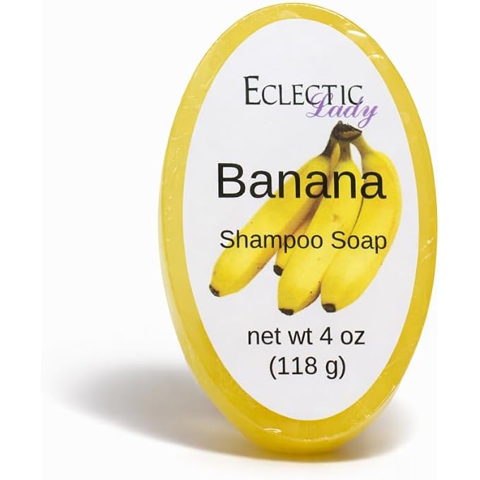 Eclectic Lady Banana Shampoo Soap Bar, 4 oz Bar
