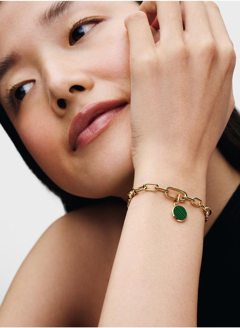 PANDORA Engravable Round 14K Gold-Plated Mini Medallion - Image 4