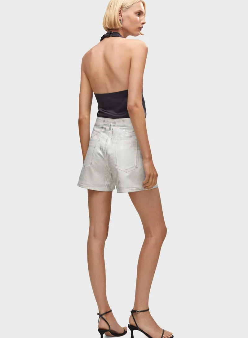 MANGO High Waist Shorts