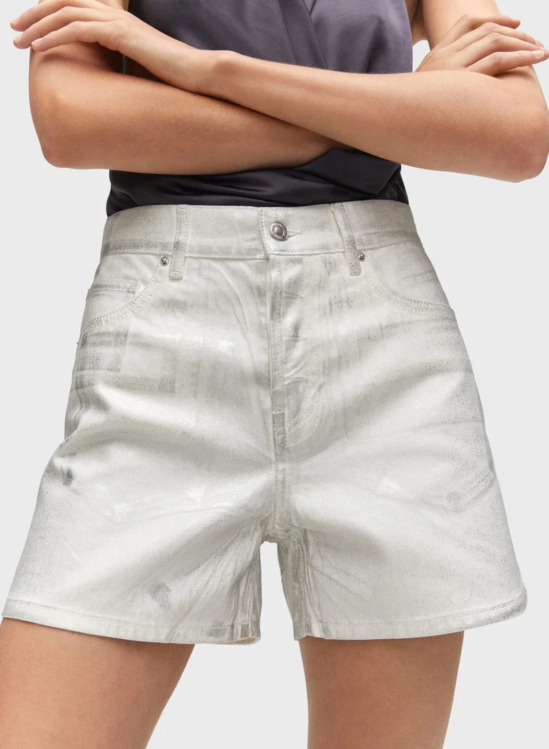 MANGO High Waist Shorts
