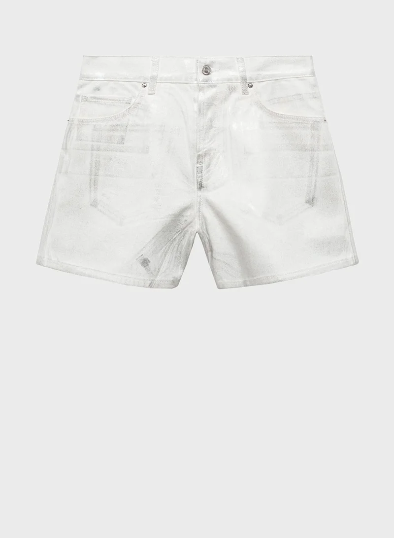 MANGO High Waist Shorts