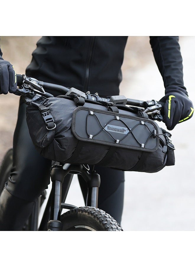 Rhinowalk Bicycle Handlebar Bag 12L Waterproof Bike FrontTube Bag Cycle Bag Light Weight Bicycle Storage Bag Bike Front Hung Bag  - Image 2