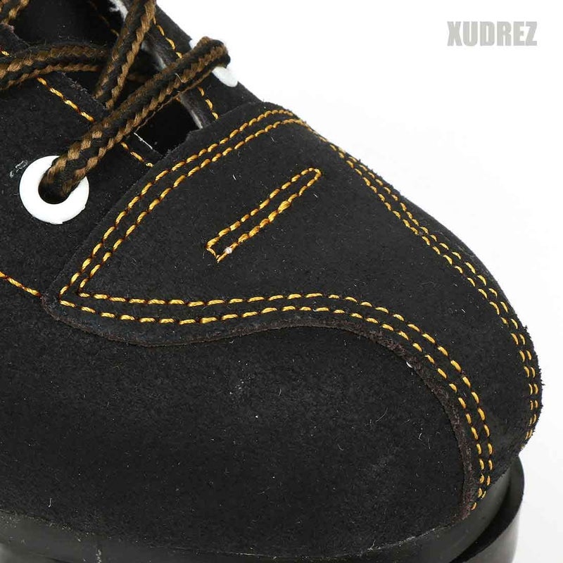 XUDREZ Cowhide Roller Skates for Women and Men High-Top Shoes Double-Row Design,Adjustable Classic Premium Roller Skates (Black Flash Wheel,7.5) - Image 2