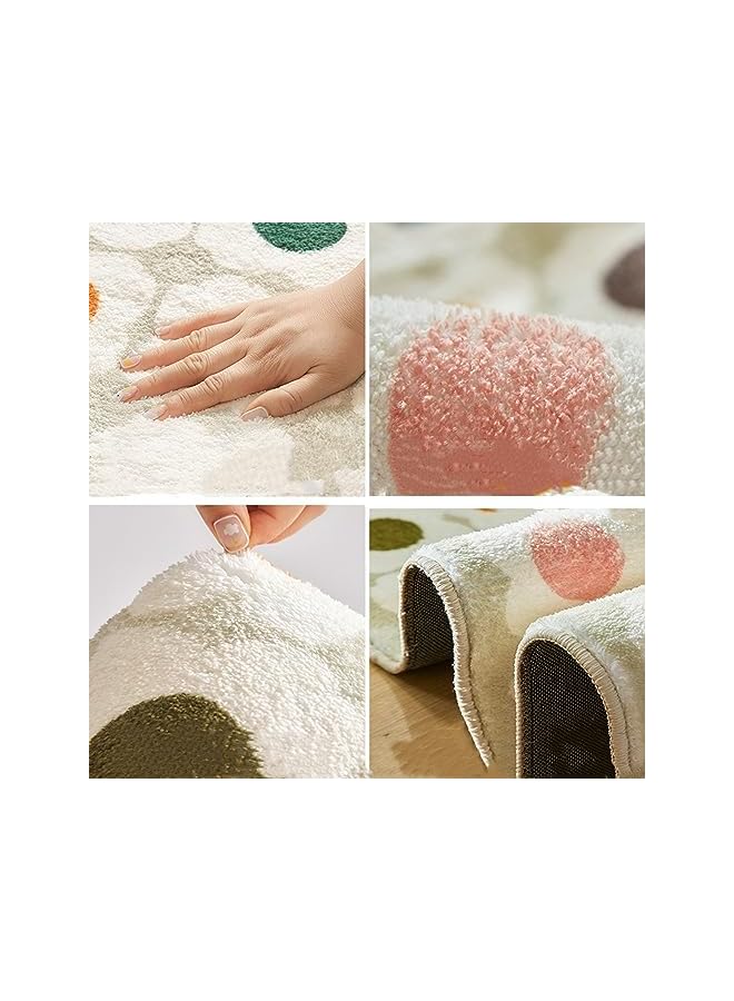 The Bros سجاد ملون غير منتظم 80X120 سم بخطوط رمادية سجادة عداء سجادة غرفة النوم غرفة المعيشة سجادة أرضية حصيرة مطبخ حمام حصيرة امتصاص الماء - Image 2