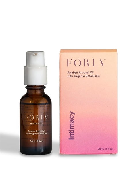 Foria Awaken Arousal Oil | Organic, All-Natural Intimacy Oil Designed for Women's Pleasure, Safe for Sensitive Skin | 1 Fl Oz
