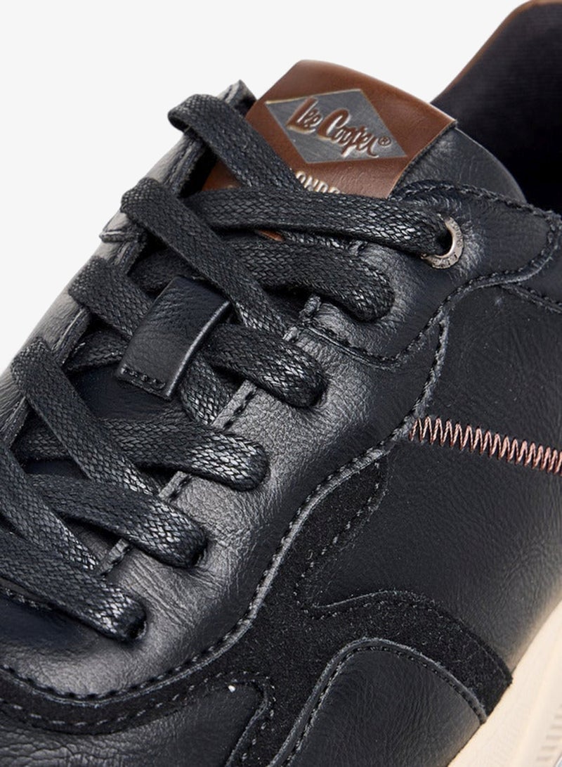 Lee Cooper Men's Panelled Lace-Up Sneakers - Image 4
