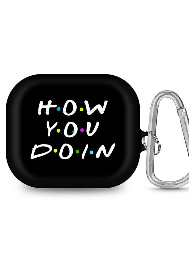Stylizedd - StylePods Case for Airpods 3rd Gen Case With Anti-Lost Keychain - How you doin - Image 1