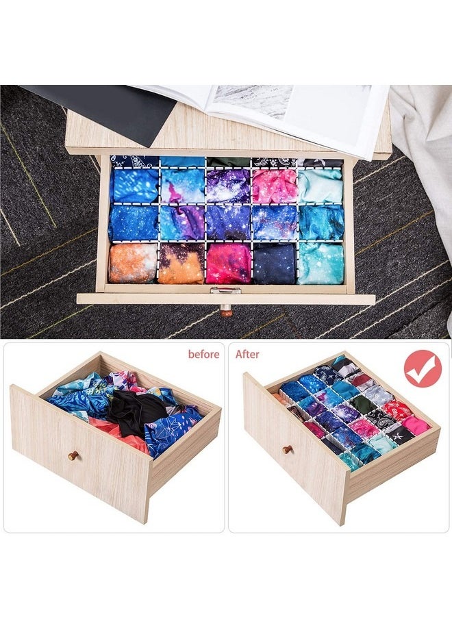 Flytianmy - 40Pcs Drawer Dividers Adjustable Drawer Storage Organizer For Clutter Kitchen Cutlery Dresser Makeup Tools Socks Can Help Tidy Office Desk Clinic Bedroom Polypropylene - Image 1