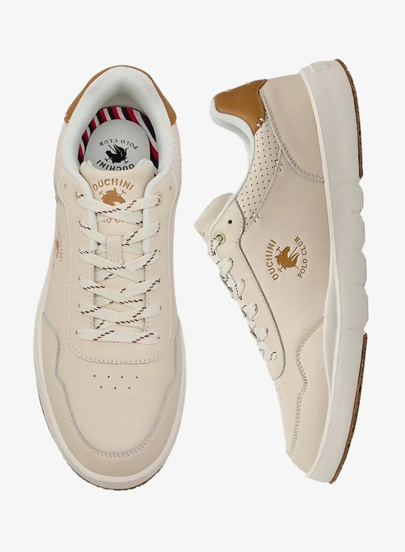 دوتشيني Men Logo Print Lace-Up Ankle Sneakers