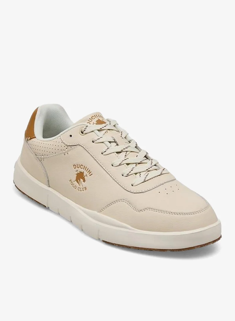 دوتشيني Men Logo Print Lace-Up Ankle Sneakers