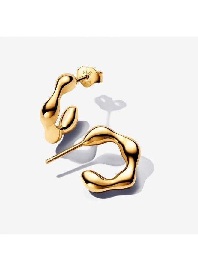 PANDORA Shaped Open Hoop Earrings  - Image 1