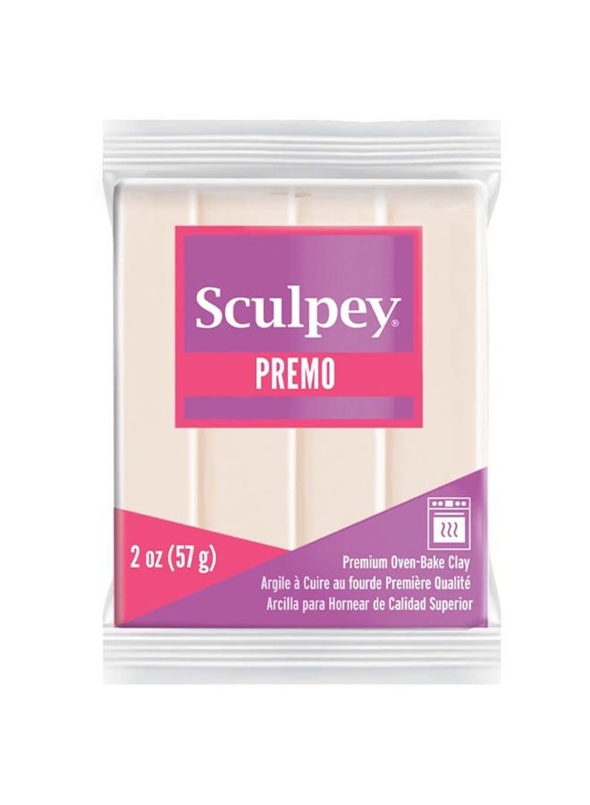 Sculpey Premo Polymer Oven-Bake Clay, Translucent, Non Toxic, 2 oz. bar, Great for jewelry making, holiday, DIY, mixed media and home décor projects. Premium clay Great for clayers and artists. - Image 1