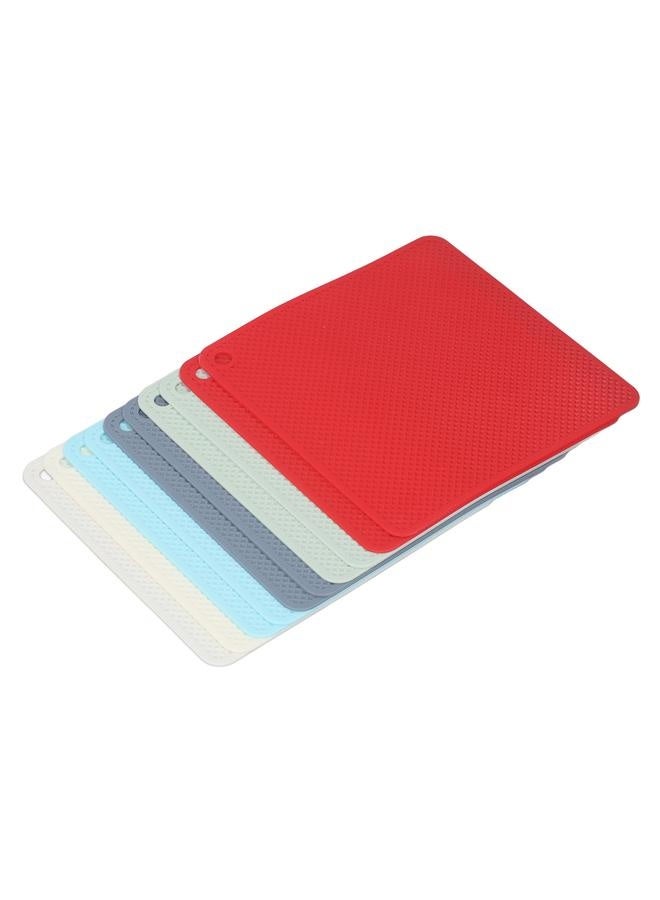 Beauenty 10pcs Silicone Heat Insulation Pad Square Anti Slip Tabletop Hot Cups Heat Resistant Pad Mats for Home 5 Colors - Image 2