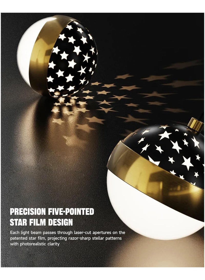 INSIJAM LED Chandelier with Remote Control Dimmable Hanging Pendant Light Starry Ceiling Projection 3-Rings Adjustable Ceiling Pendant Light for Kitchen/Living/Dining Room and Foyer - Image 5
