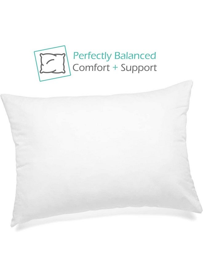 Nestl Nestl Kids Pillow - Pack of 2 Child Pillows - Cotton Pillow - Soft Travel Pillow - Perfect Bed Pillow - 13 x 18 Inches,White  - Image 3