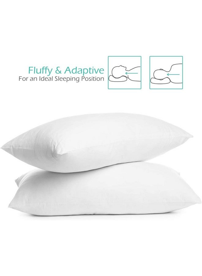 Nestl Nestl Kids Pillow - Pack of 2 Child Pillows - Cotton Pillow - Soft Travel Pillow - Perfect Bed Pillow - 13 x 18 Inches,White  - Image 2