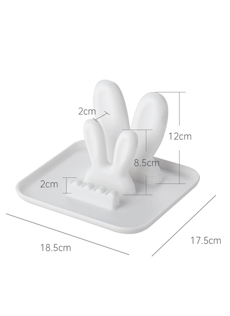 Oasisgalore Spoon Rest Pot Lid Holder Spatula Rack Spoon Cooking Utensil Holder for Stove Top，Kitchen Gadgets  - Image 5