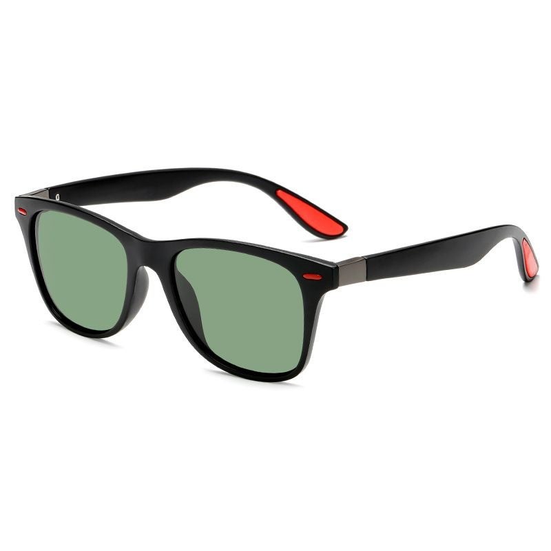 Generic Classic Fashion Sunglasses UV Protection Men P21 C3 black frame Red Rice nail G15