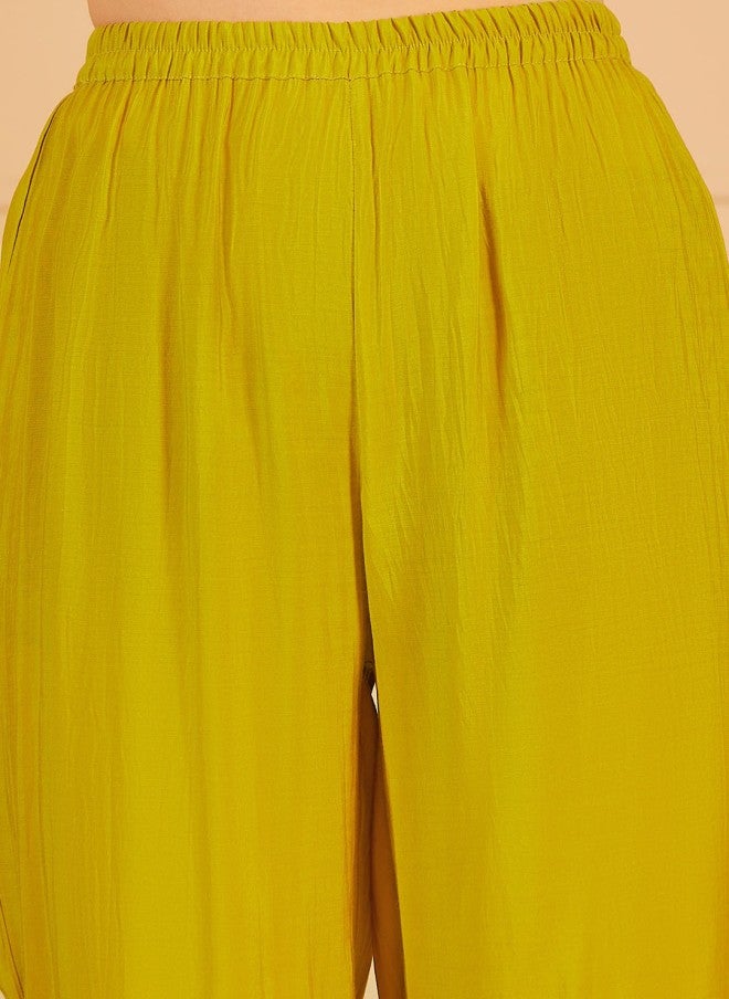 Indo Street طقم كورتا وبنطلون بتصميم يوك بزخارف عرقية للنساء - Image 3