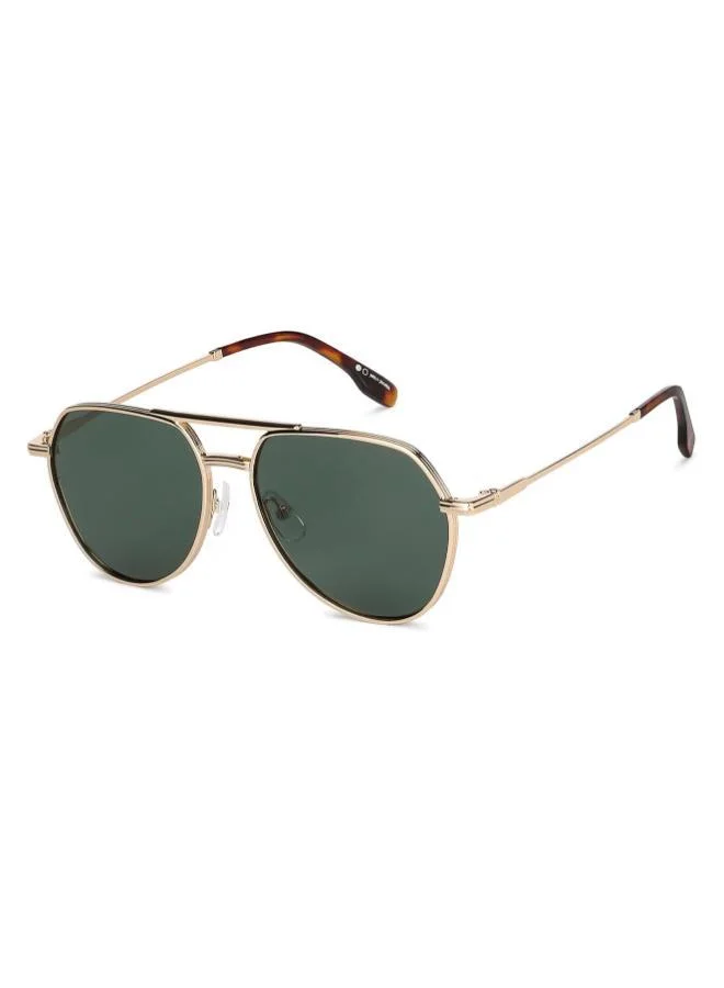 John Jacobs JJ Tints Full Rim Aviator Frame Polarized &amp; UV Protected Sunglasses JJ S11123 - 56mm - Gold