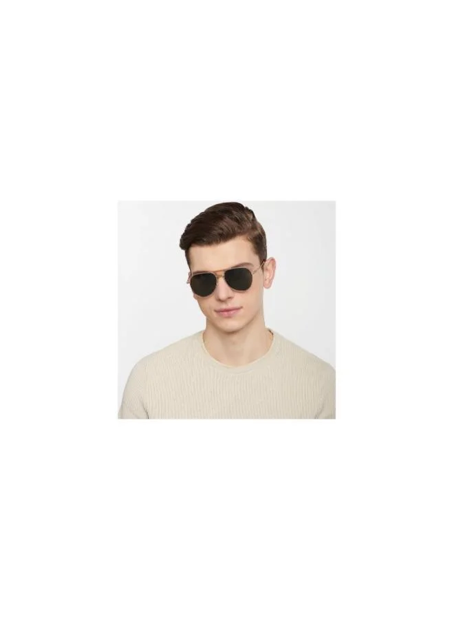 John Jacobs JJ Tints Full Rim Aviator Frame Polarized &amp; UV Protected Sunglasses JJ S11123 - 56mm - Gold