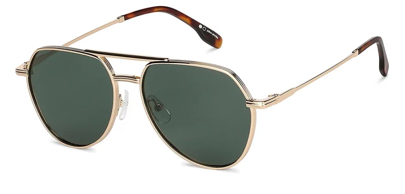 جون جاكوبس JJ Tints Full Rim Aviator Frame Polarized &amp; UV Protected Sunglasses JJ S11123 - 56mm - Gold